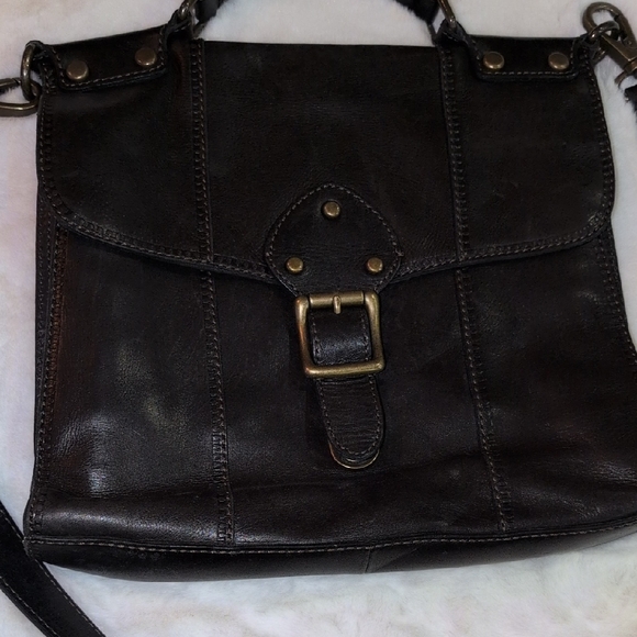 Fossil Leather Crossbody Bag With Handle - Picture 2 of 12